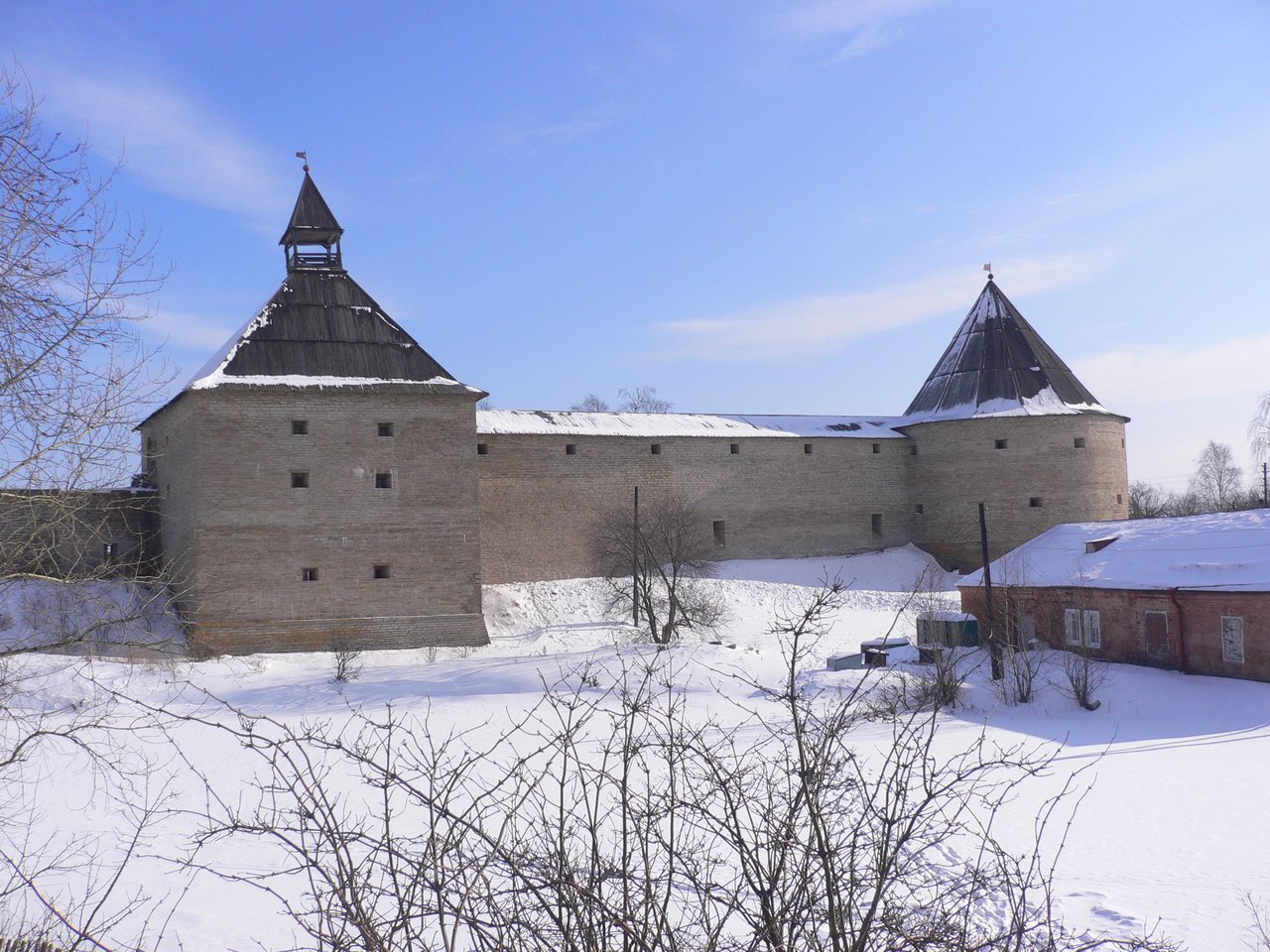 Староладожская крепость зима