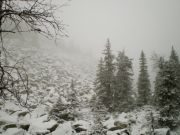 about 200-300 metres from the top