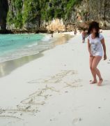 Happy Birthday sign from Maya Beach