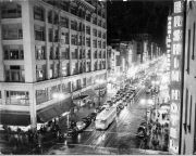 Broadway at night Los Angeles 1940s