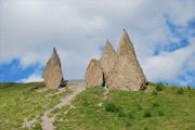 Caucasus. Rocky spears