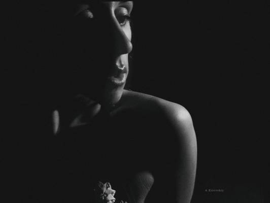 Textured portrait. Studio special purpose A. Krivitsky.